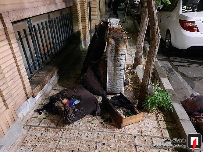 آتش سوزی واحد مسکونی با یک کشته