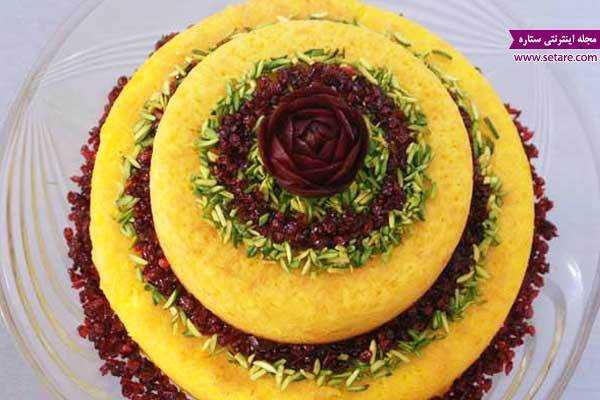 سفره آرايي/ تزئين پلو براي تازه عروس ها