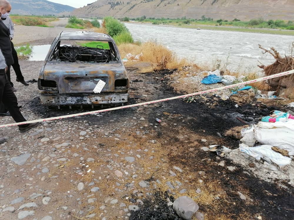 مرگ دلخراش ۲ نفر در آتش سوزی خودرو