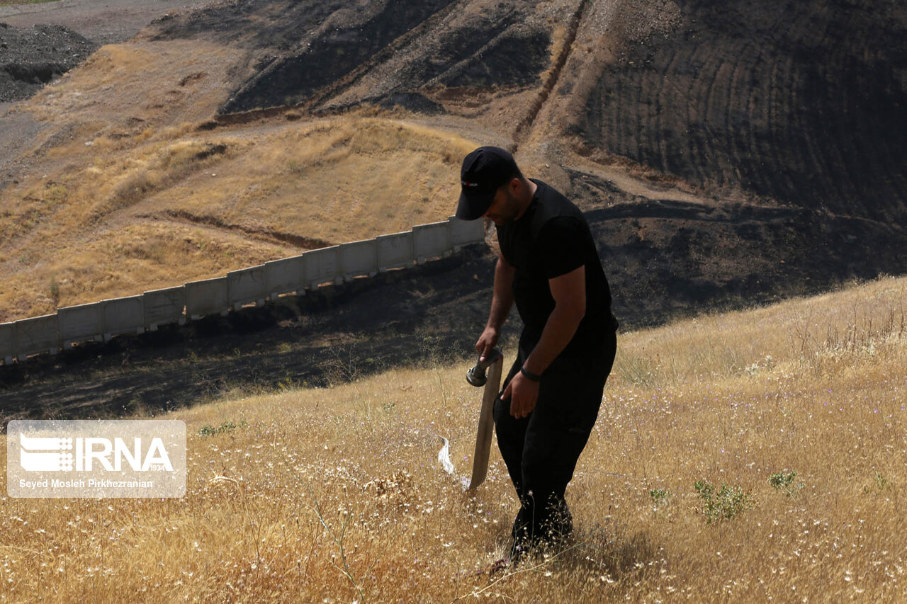 مهار آتش سوزی مراتع دانشگاه علوم پزشکی کردستان
