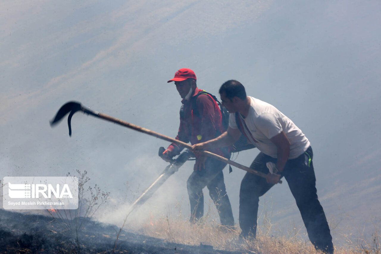 مهار آتش سوزی مراتع دانشگاه علوم پزشکی کردستان