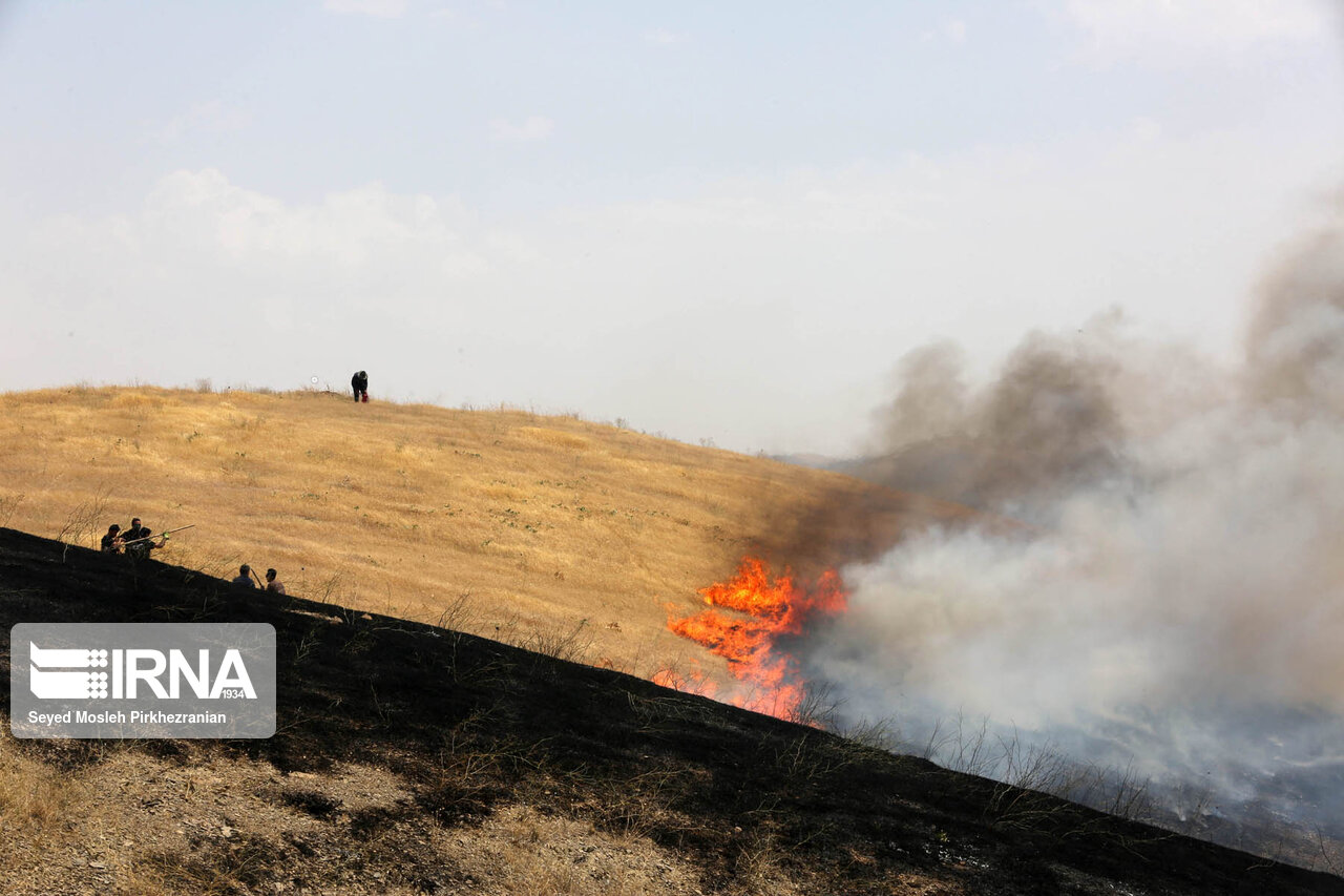 مهار آتش سوزی مراتع دانشگاه علوم پزشکی کردستان