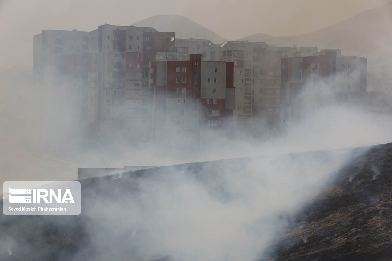 مهار آتش سوزی مراتع دانشگاه علوم پزشکی کردستان