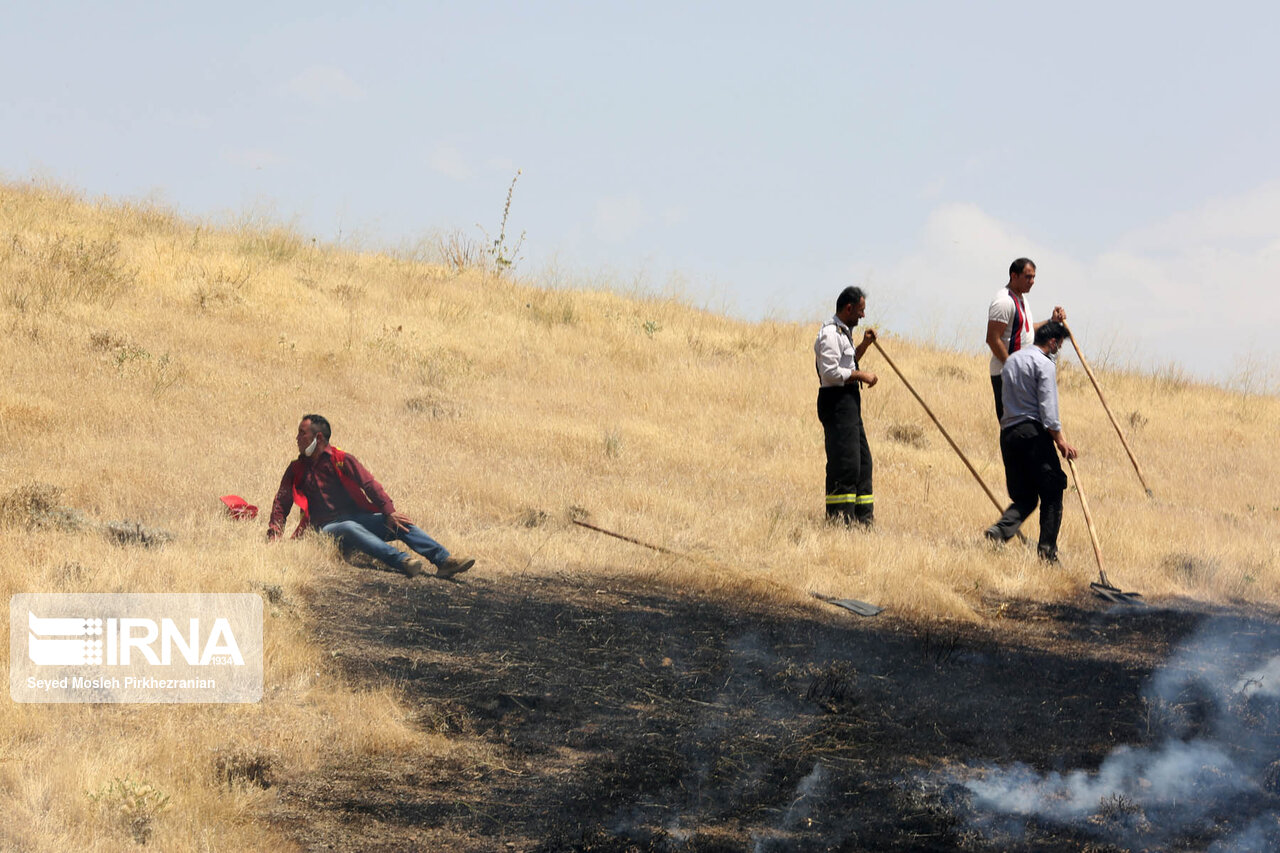 مهار آتش سوزی مراتع دانشگاه علوم پزشکی کردستان