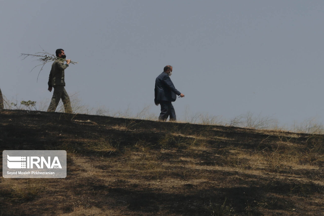 مهار آتش سوزی مراتع دانشگاه علوم پزشکی کردستان