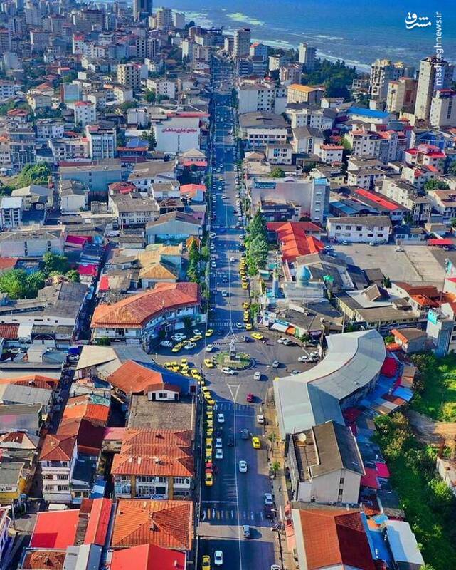 تصویر هوایی زیبا از مازندران