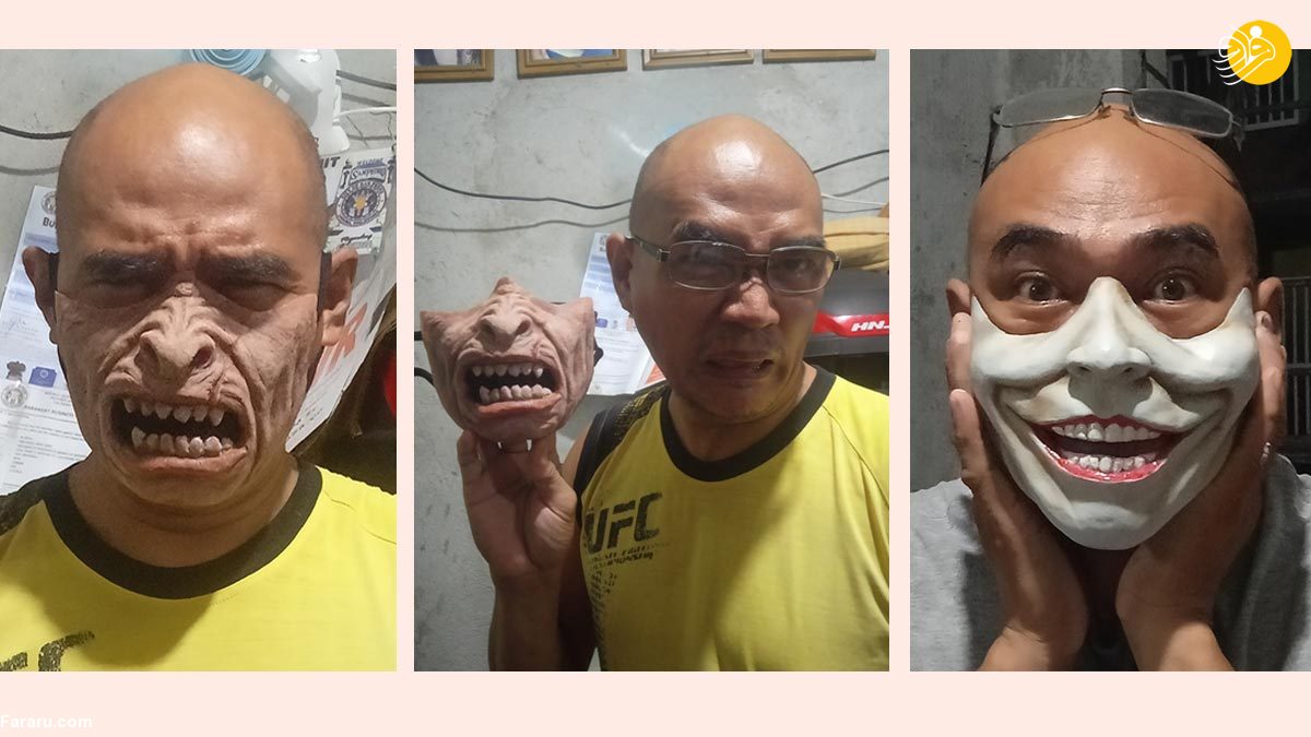 ساخت ماسک‌های وحشتناک برای کرونا!