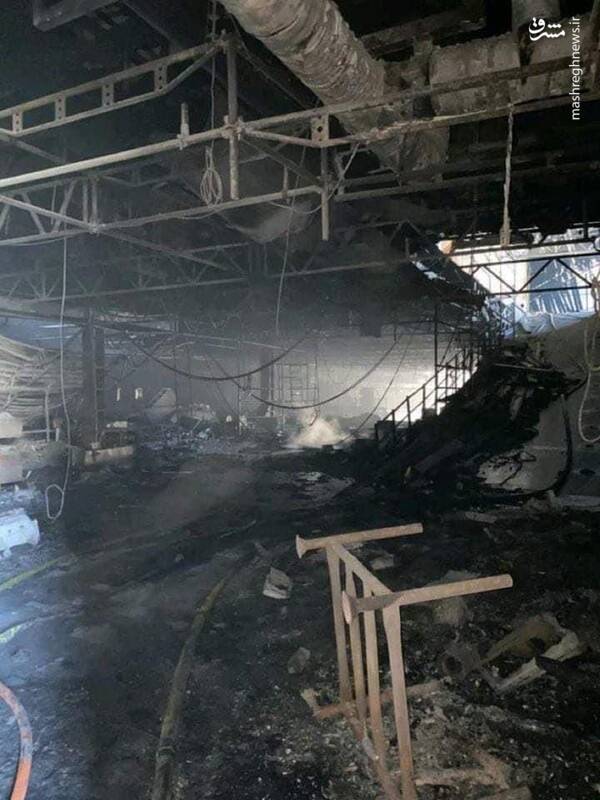 ناو آمریکایی خاکستر شد