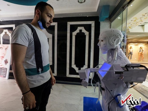 ربات انسان نما تست کرونا میگیرد