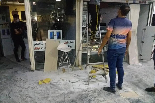 حریق در طبقه اول پاساژ علاءالدین