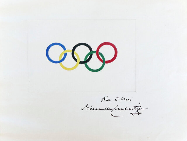 نقاشی اصلی پنج حلقه المپیک به فروش رفت
