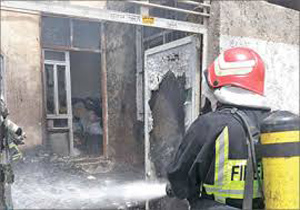 آتش‌سوزی عمدی در بجنورد ۳ نفر را راهی بیمارستان کرد