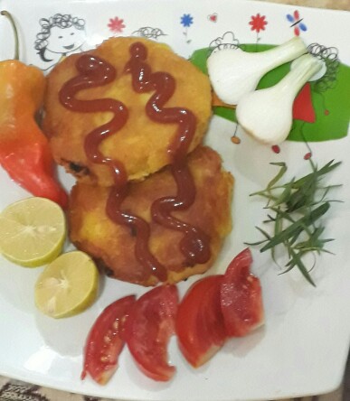 از شما/کتلت سيب زميني با مغز گوشت