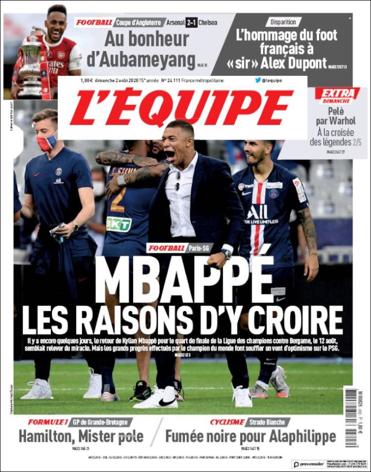صفحه اول روزنامه فرانسوی اکیپ
