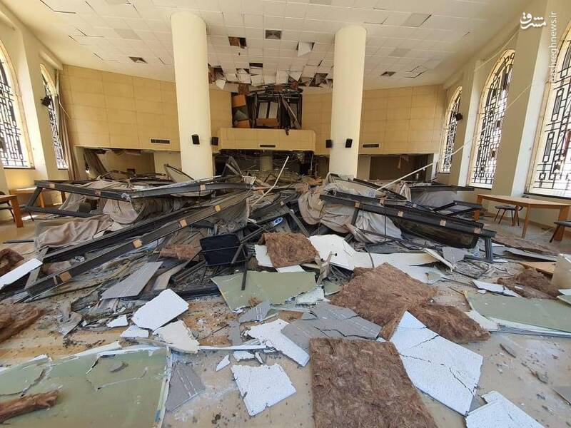 آثار انفجار بندر بیروت بر پارلمان لبنان