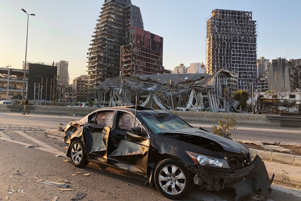عکس/ بندر بیروت یک روز پس از انفجار مهیب