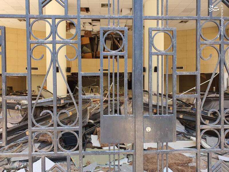 آثار انفجار بندر بیروت بر پارلمان لبنان