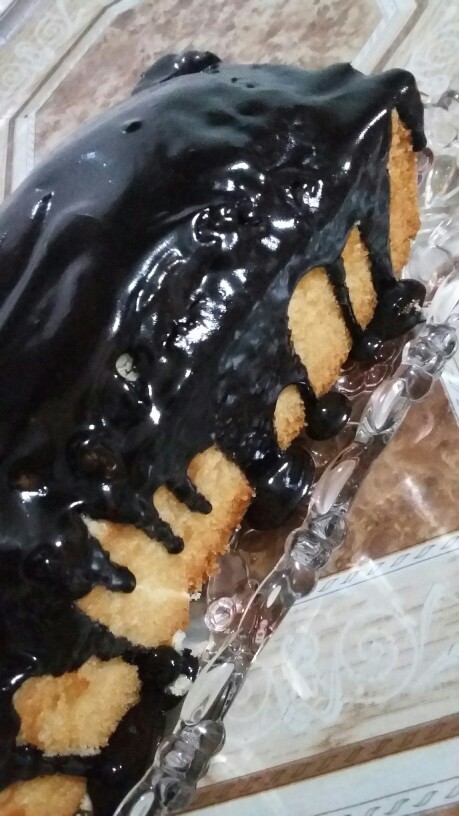 از شما/کيک ساده با روکش گاناش شکلاتي🍰