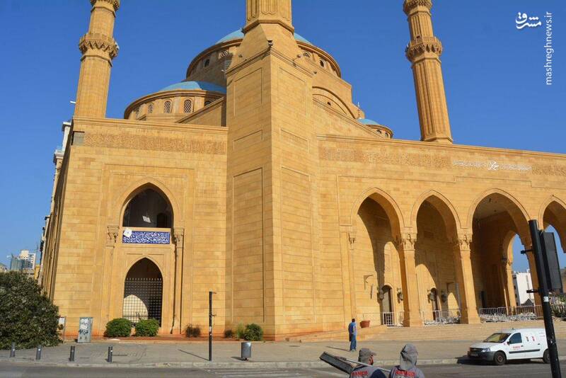 خسارت انفجار بیروت به مسجد محمد آل امین
