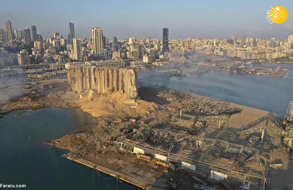 تصاویر وحشتناک از نقطه صفر انفجار بیروت