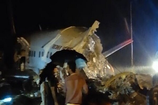 سقوط هواپیمای مسافربری در هند با 191 مسافر