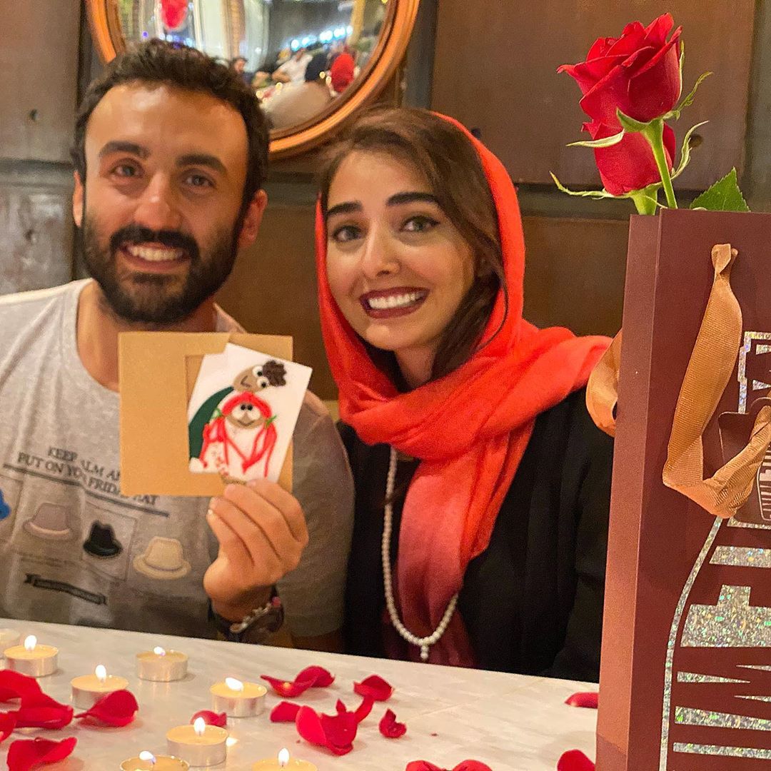 چهره ها/ پسر و عروس فاطمه گودرزی در سالگرد عقدشان