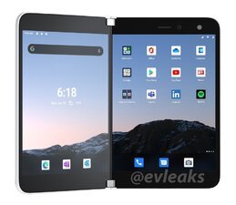 تصاویری از گوشی تاشو مایکروسافت سرفیس Duo منتشر شد