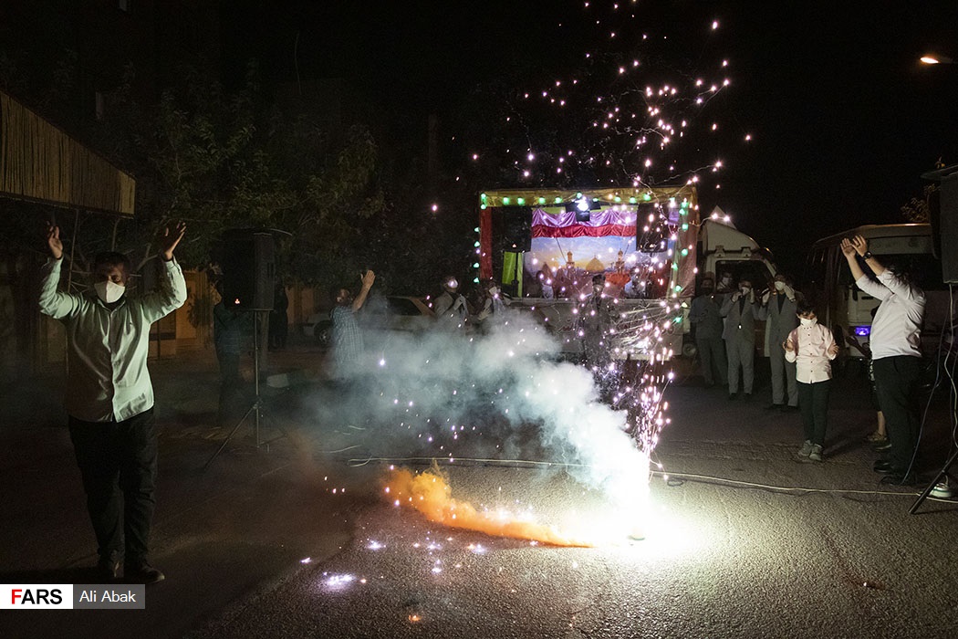 کاروان شادی به مناسبت عید غدیر در سرخه