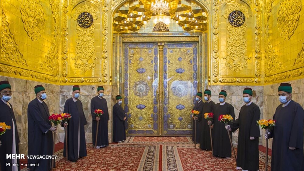 عکس/ رونمایی از ایوان طلای حرم حضرت ابوالفضل العباس(ع)