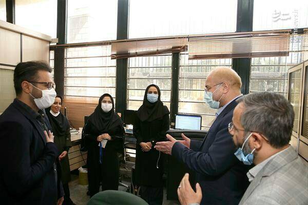 حضور قالیباف در جمع خبرنگاران پارلمانی
