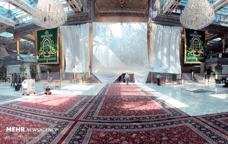 عکس/ رونمایی از ایوان طلای حرم حضرت ابوالفضل العباس(ع)