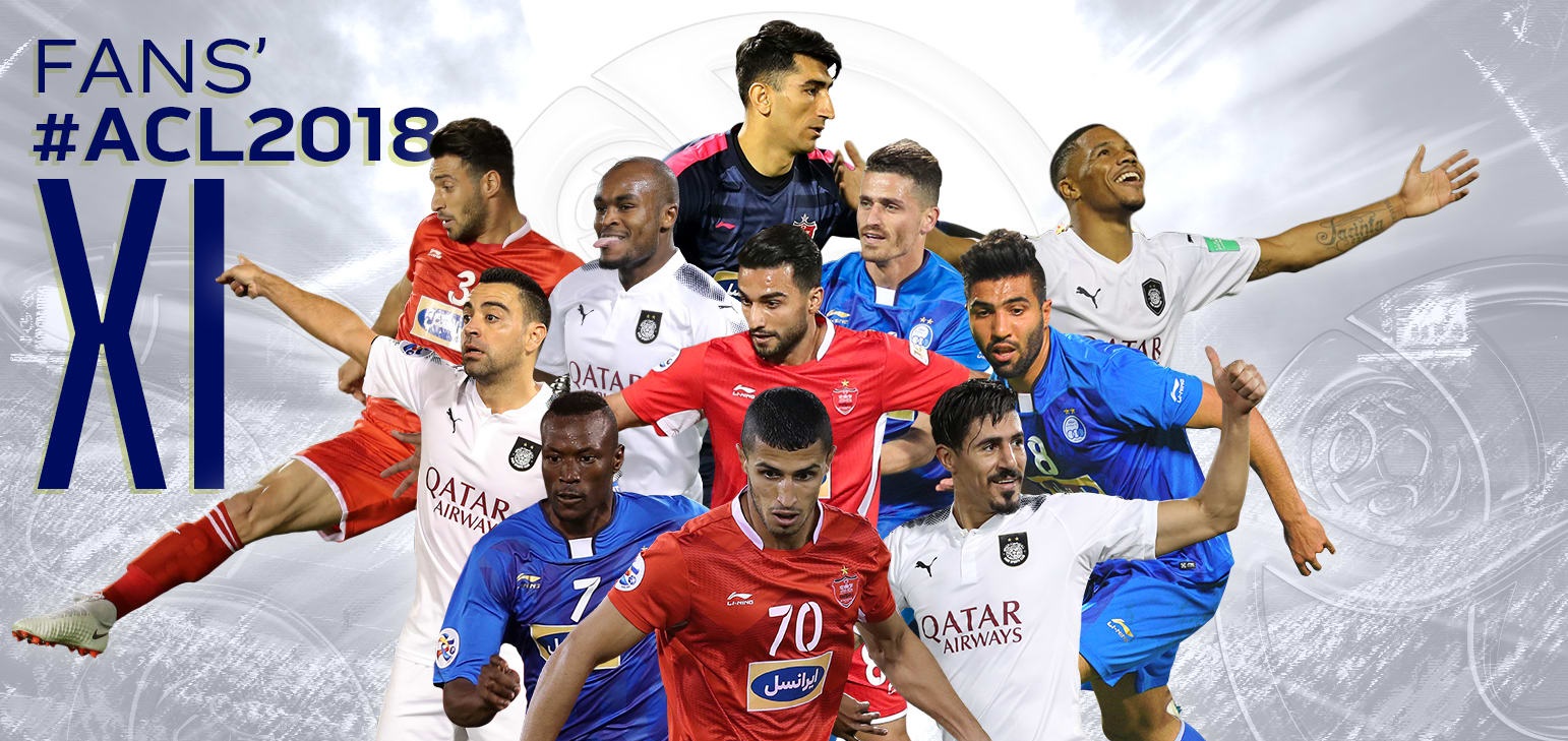تیم منتخب لیگ قهرمانان آسیا 2018 در قبضه سرخابی‌ها