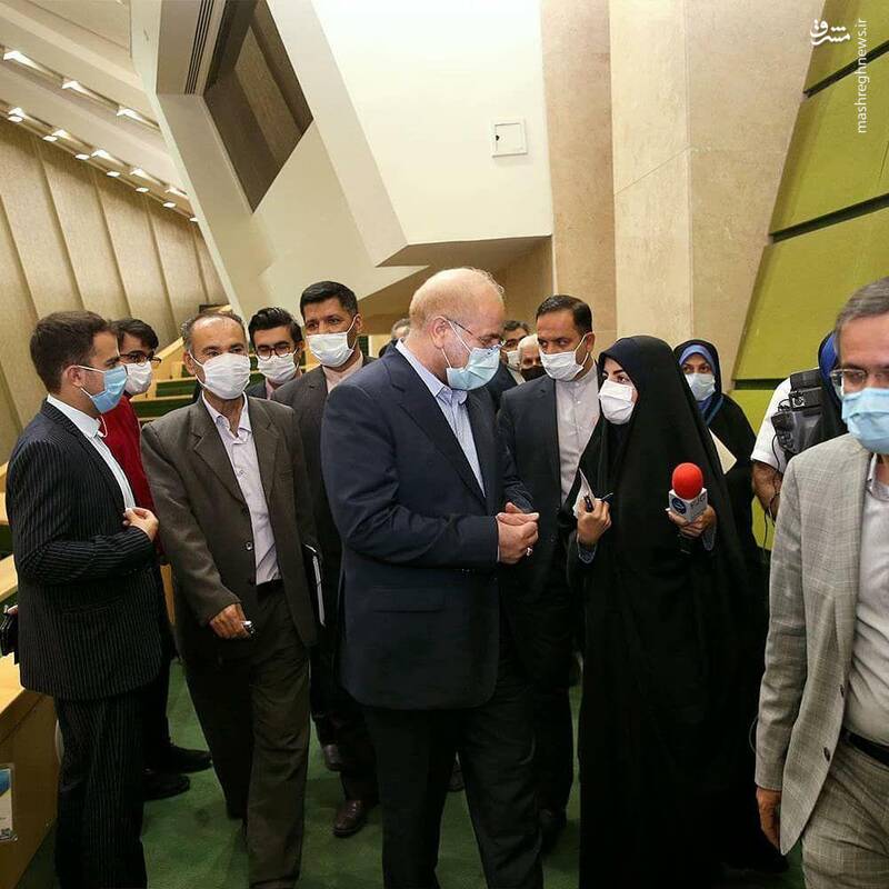 حضور قالیباف در جمع خبرنگاران پارلمانی