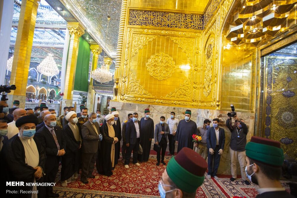 عکس/ رونمایی از ایوان طلای حرم حضرت ابوالفضل العباس(ع)