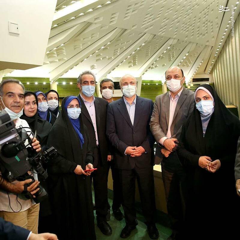 حضور قالیباف در جمع خبرنگاران پارلمانی