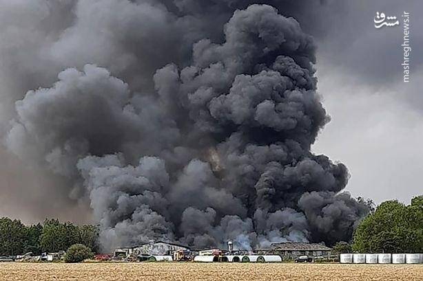 انفجار مهیب در نزدیکی فرودگاه نظامی انگلیس