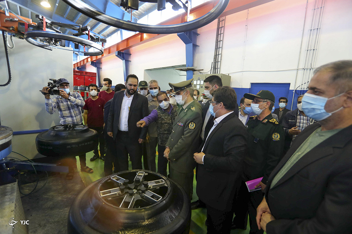 افتتاح کارخانه تولید لاستیک suv با حضور وزیر دفاع