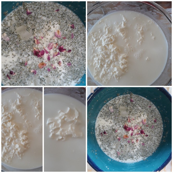 از شما/ دوغ خونگي و کره اي که از دوغ گرفتم😋😋😋