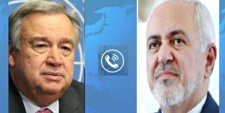 گوترش با ظریف درباره ادعاهای آمریکا گفت و گو کرد