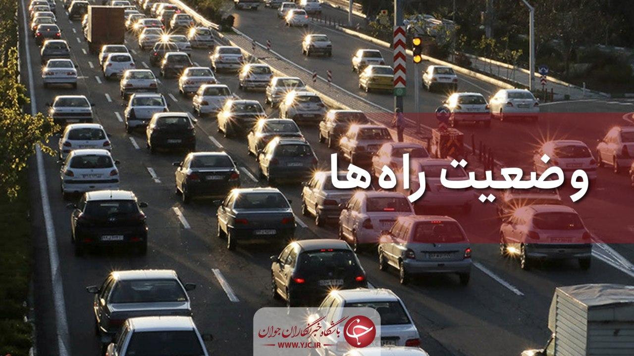 ترافیک سنگین در آزادراه قزوین - کرج