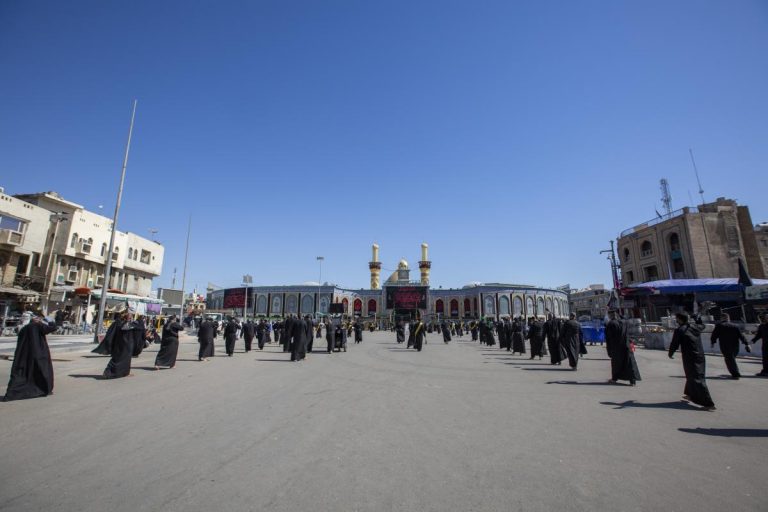 عکس/ عزاداری موکب ها در کربلای معلی