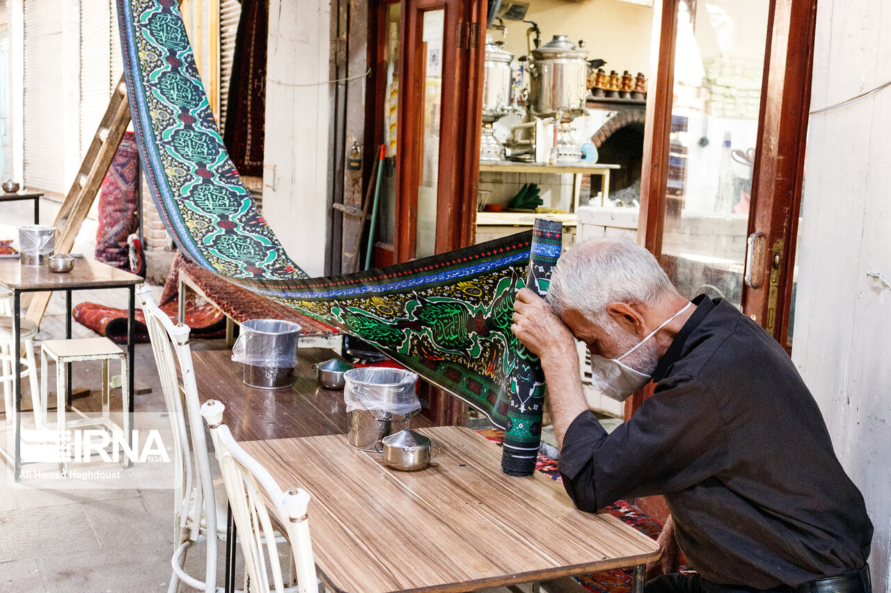 سیاهپوش شدن بازار تبریز