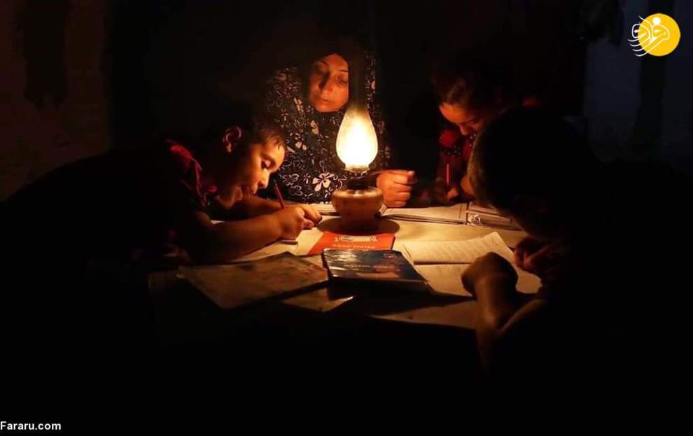 غزه در تاریکی فرو رفت