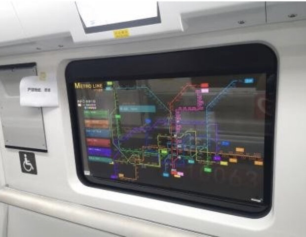 ال‌جی نمایشگر شفاف برای متروی چین می‌سازد