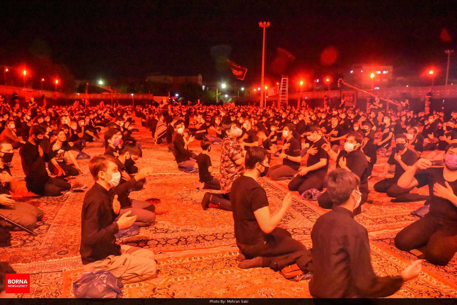 فاصله گذاری اجتماعی توسط عزاداران حسینی