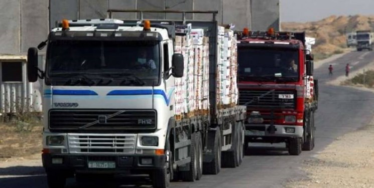 رژیم صهیونیستی ورود تمام کالاها به نوار غزه را ممنوع کرد