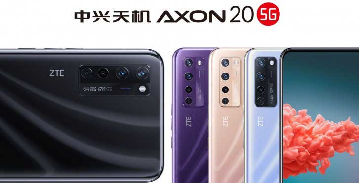 رندر رسمی ZTE Axon 20 را ببینید