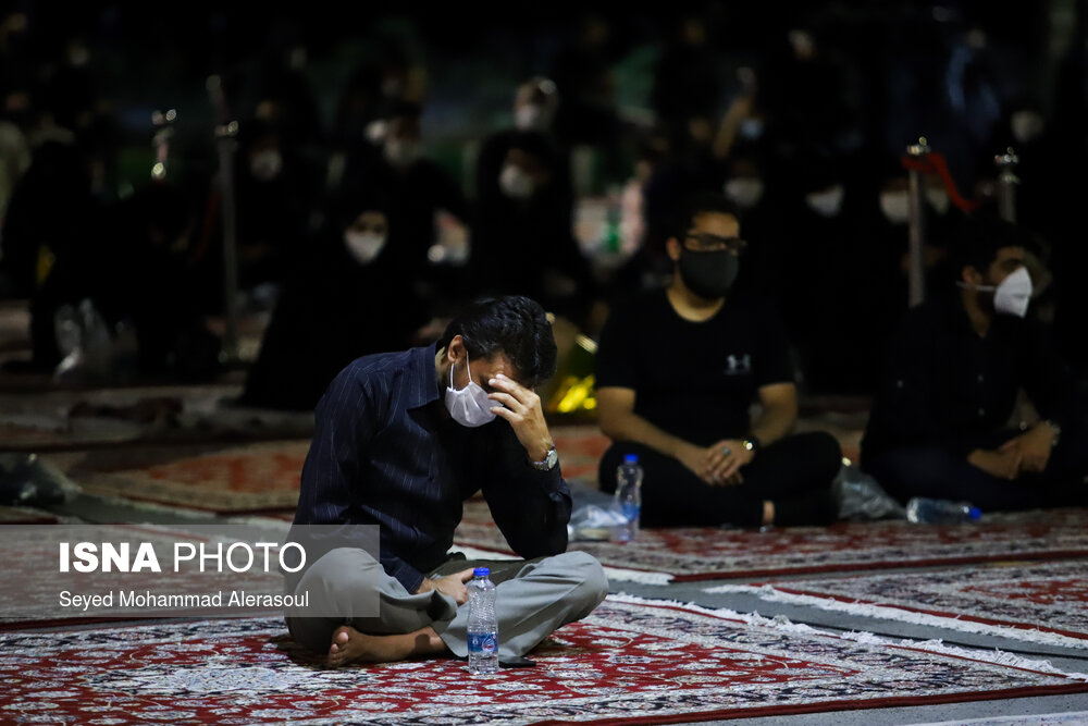 عزاداری شب چهارم محرم در «کوه پارک» مشهد