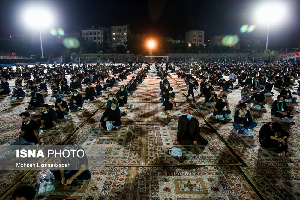 عزاداری شب چهارم محرم در «کوه پارک» مشهد