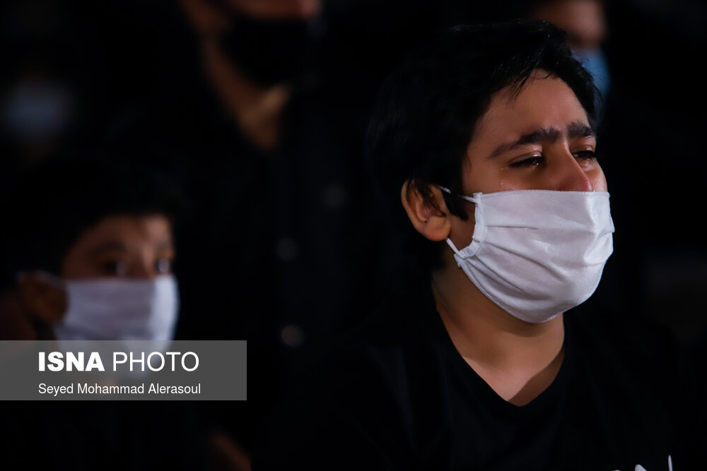 عزاداری شب چهارم محرم در «کوه پارک» مشهد